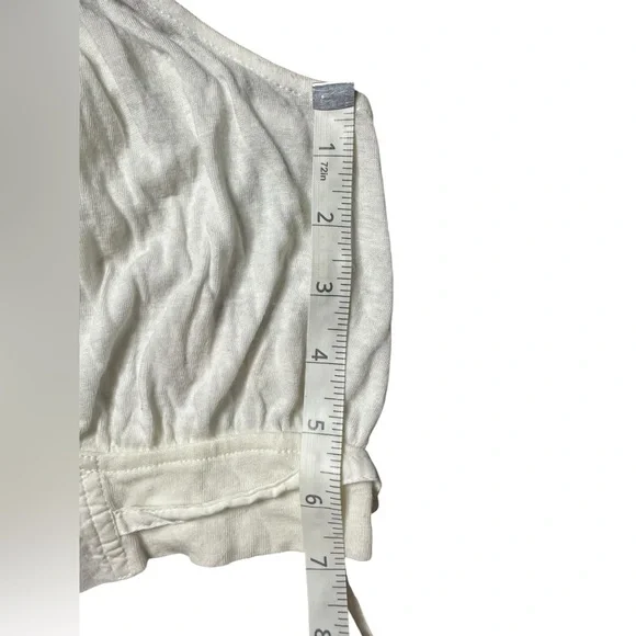 Free People Embroidered Floral Crop Tank Top White Size S - Picture 8 of 8